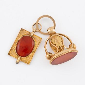 Sigill och nyckeldragare, av Johan Richard Borg och  Arvid Örn, Gävle 1831.