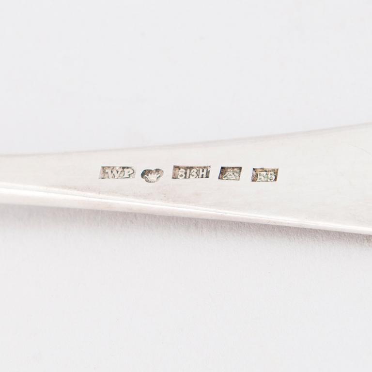 A 21-piece set of Finnish silver cutlery by Wilhelm Pettersson, Turku 1908-15.