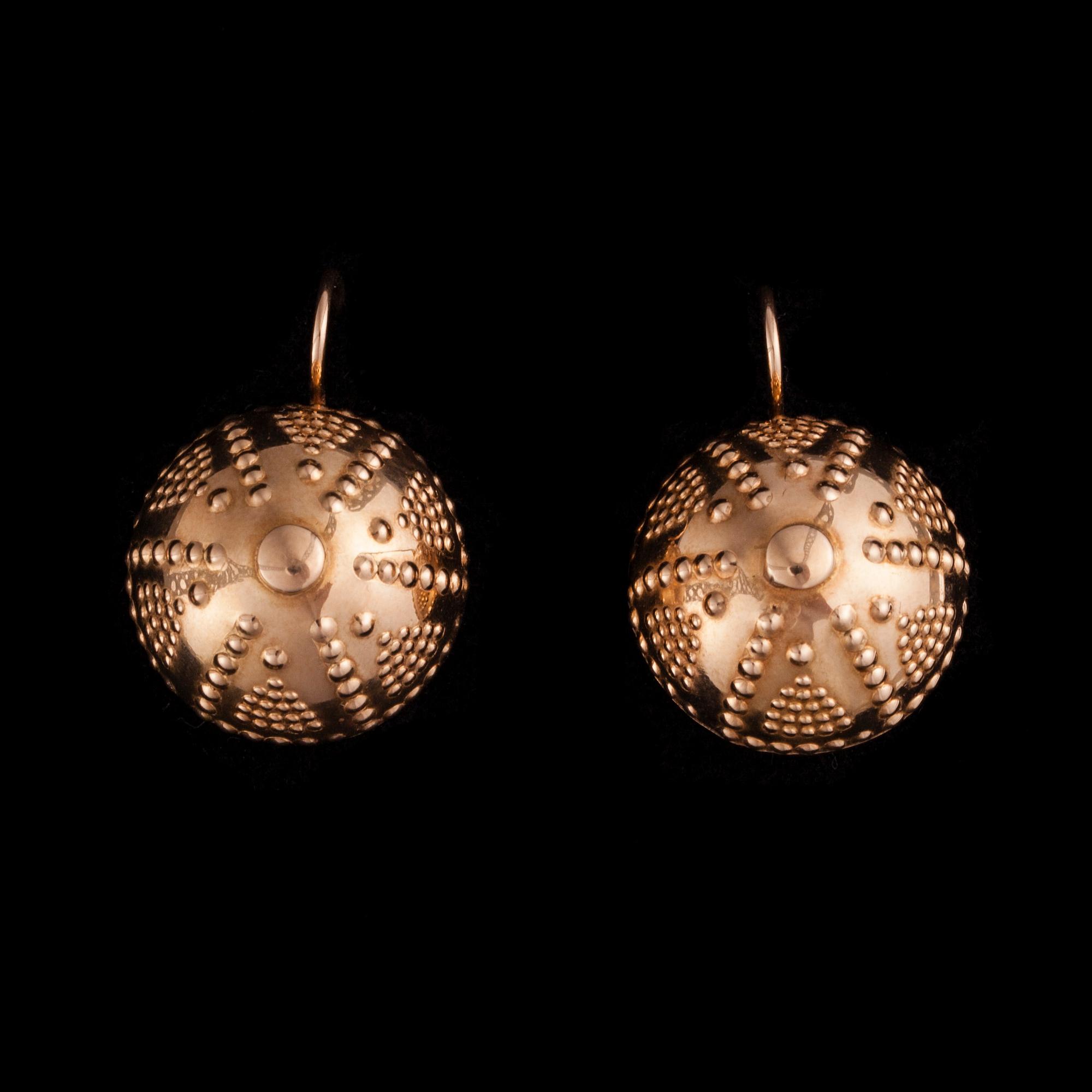 ÖRHÄNGEN, 14K guld, Kalevala Koru 1967. Vikt 9 g.