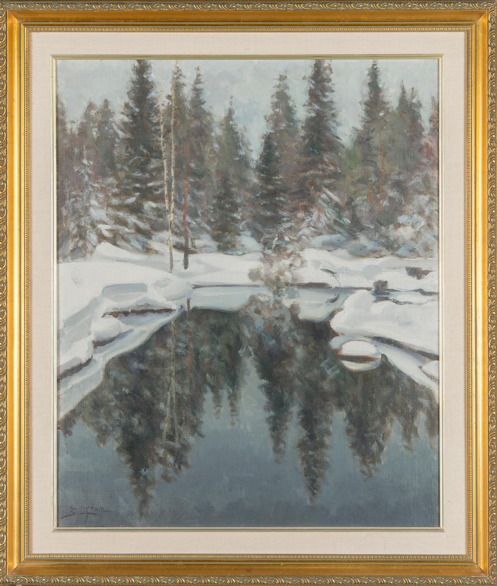 Berndt Lagerstam, Vintrigt skogslandskap.