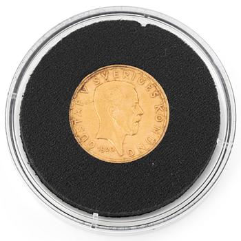 Guldmynt, Sverige, Gustav V, 5 kr, 1920.