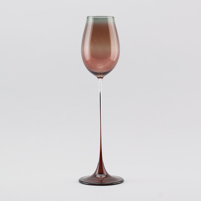 TULPANGLAS, glas, Nils Landberg, Orrefors, signerat.