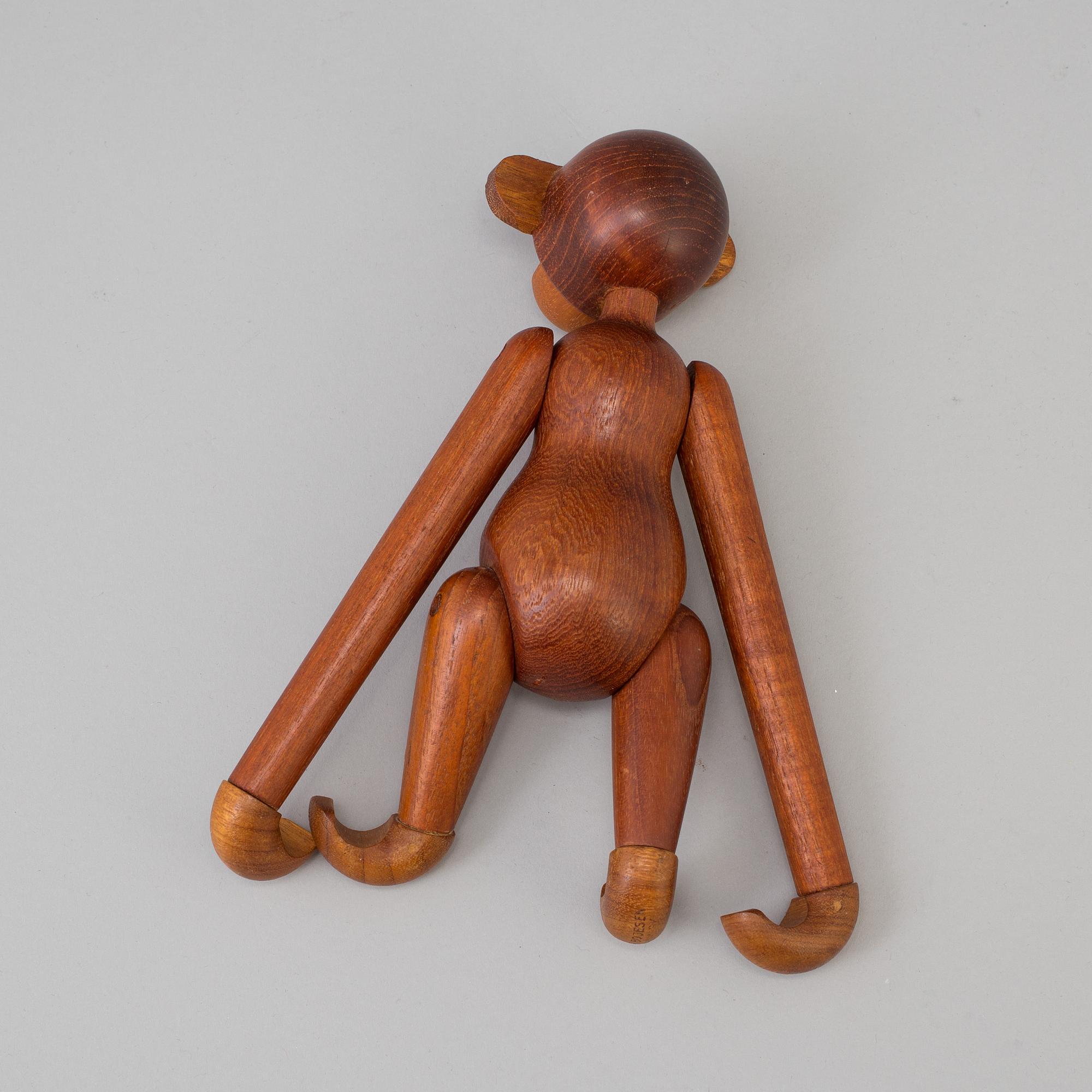 KAY BOJESEN, figurin, apa, Danmark, 1960-tal.APA, trä. Danmark.