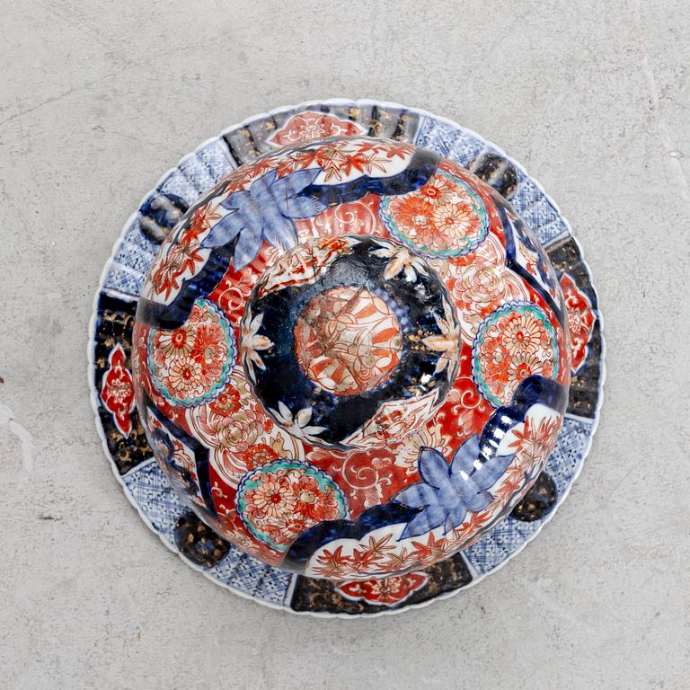 Lockurna Japan Imari 1800-tal porslin.