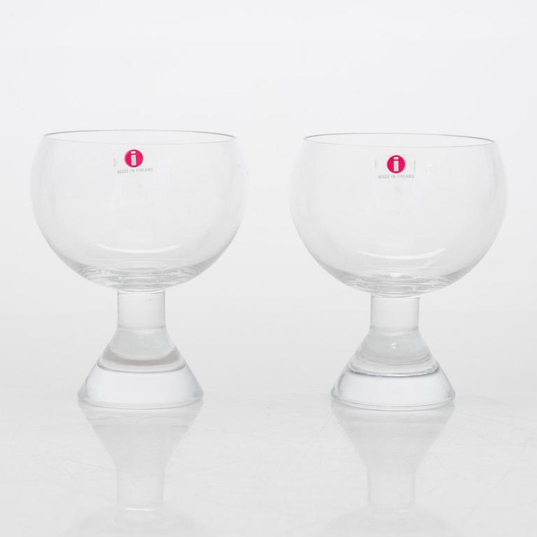 Tapio Wirkkala, dricksglas, 8 kpl, 275 års jubileumsglas, Iittala, 1956.