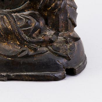 BUDAI, brons, Qing dynastin, 1600/1700-tal.