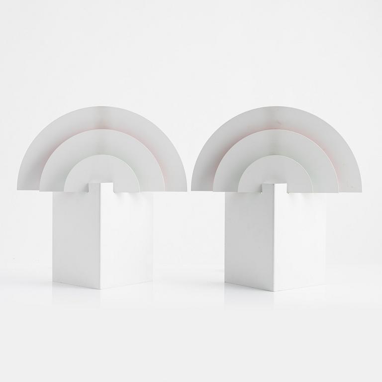 Olle Andersson, a pair of 'No neon' wall lamps, Boréns, 1980's/90's.