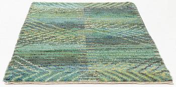 Barbro Nilsson, a carpet, "Marina, grön", knotted pile, ca 200 x 157 cm, signed AB MMF BN.