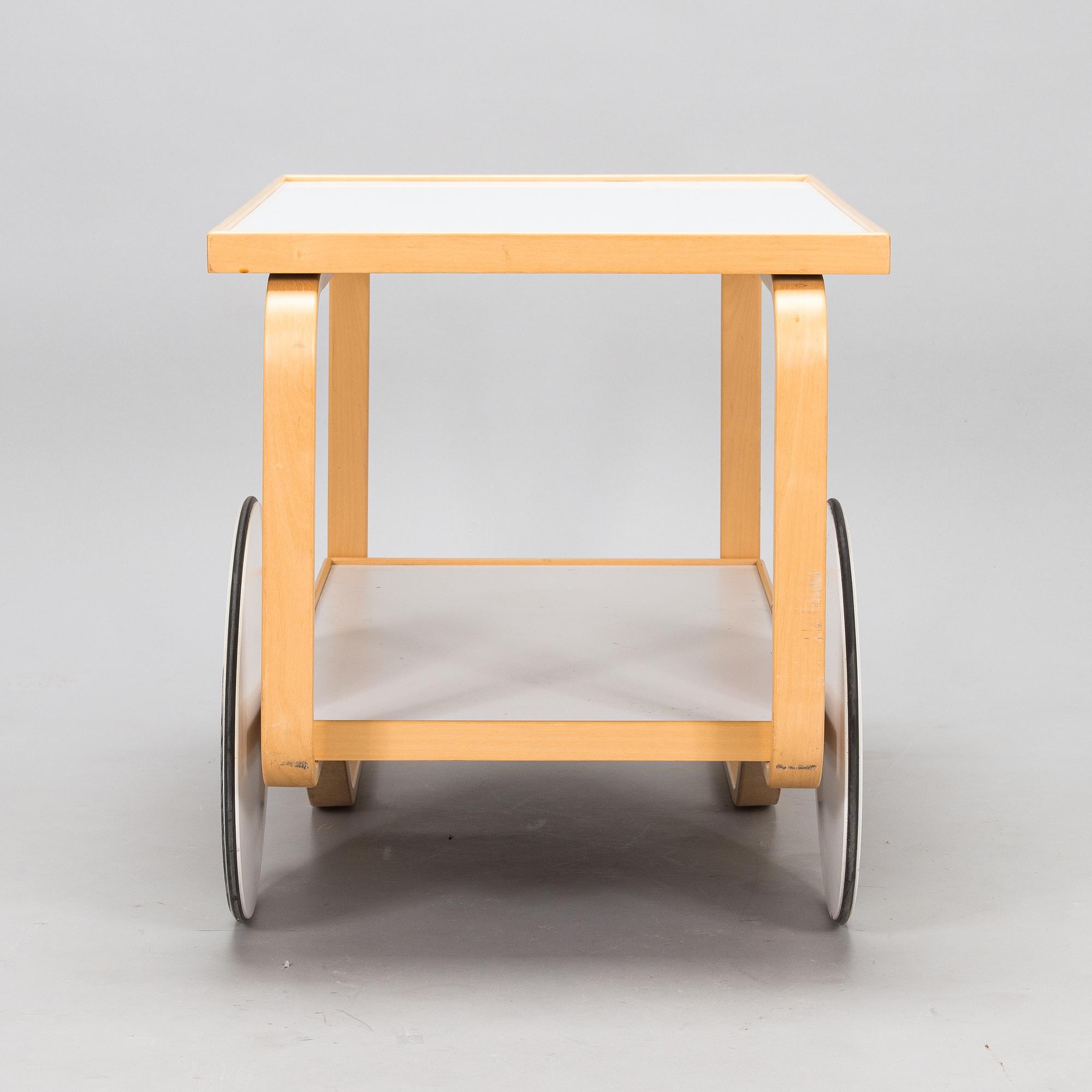 Alvar Aalto, serving trolley, model '901', Artek, Finland, late 20th century.