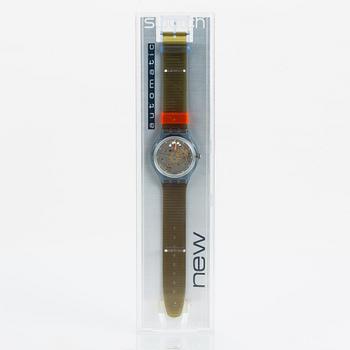 Swatch, Automatic, Blue Matic, armbandsur, 34 mm.