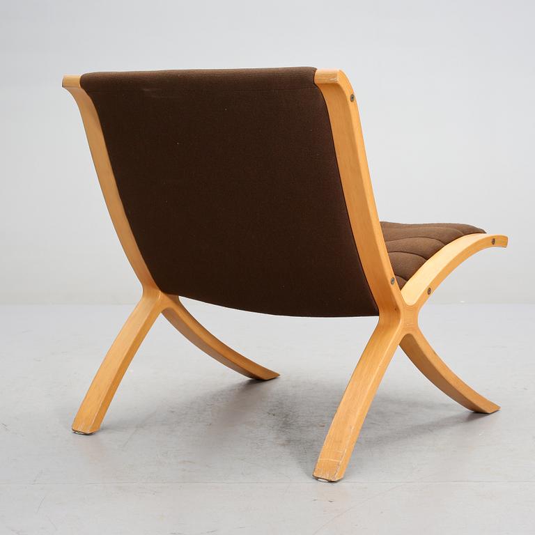 FÅTÖLJ, "X-stolen", Peter Hvidt & Orla Molgaard Nielsen, Fritz Hansen, Danmark, 1900-talets andra hälft.