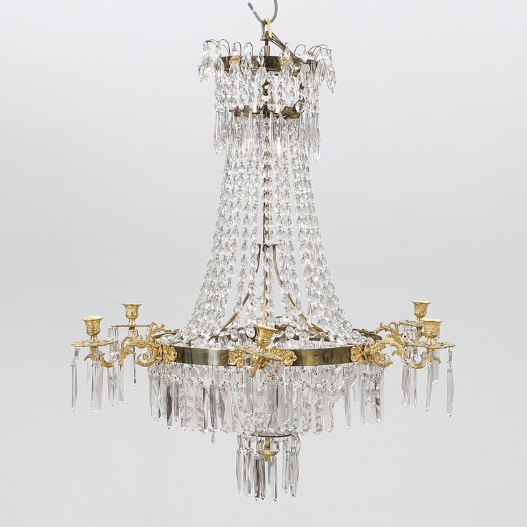 Late Empire chandelier, late 19th century.