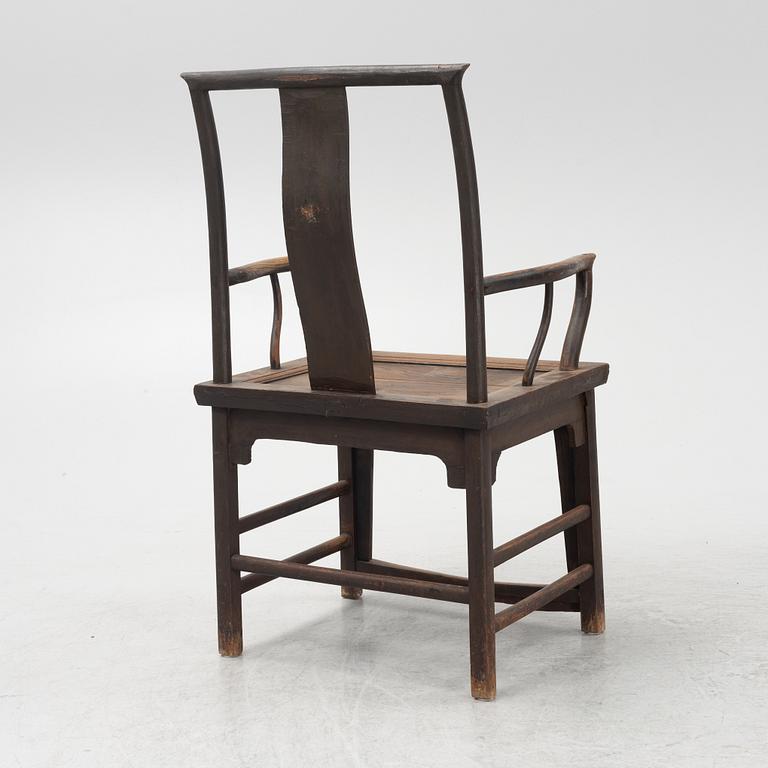 A hardwood armchiar, China, 20th century.
