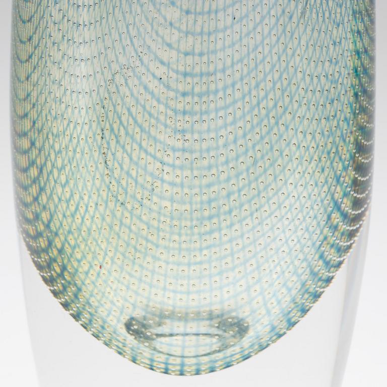 A 'Krakaä glass vase by Sven Palmqvist for Orrefors.