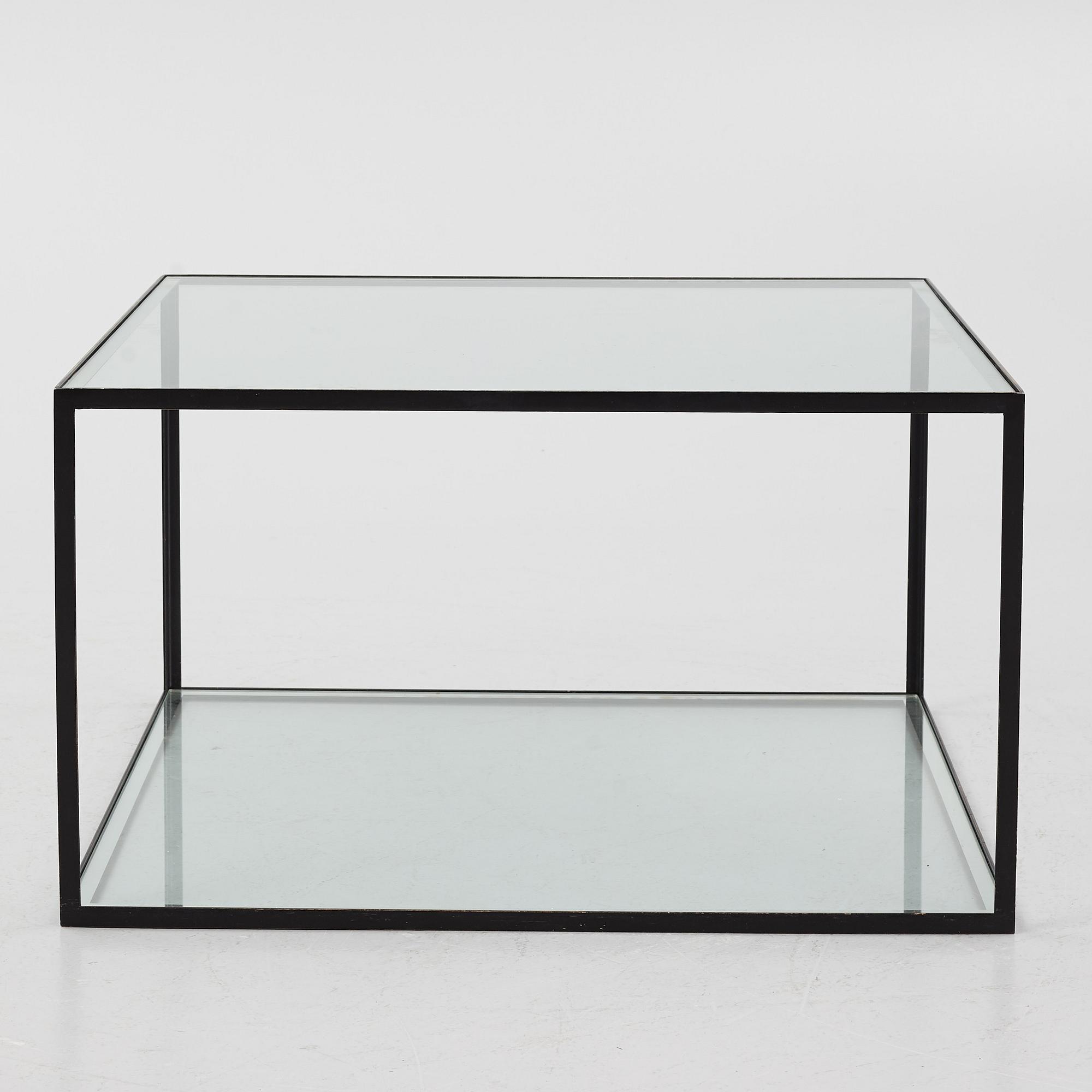A glass table, model "Alberto", Dux, Sweden.