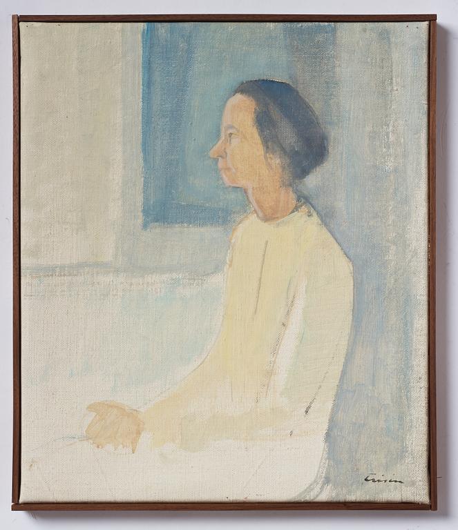 Vera Frisén, oil on relined canvas, signed.