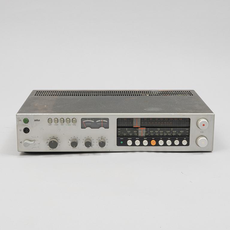 Dieter Rams, stereo equipment, 5 pieces, Braun, Germany 1970s.