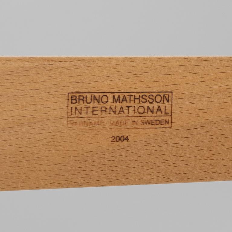 Bruno Mathsson, a pair of 'Eva' armchairs, Bruno Mathsson International, Värnamo, Sweden 2004.