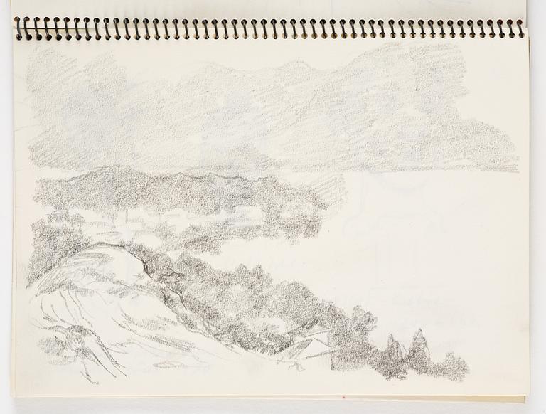 Lotte Laserstein, 4 skissböcker med blyertsteckningar.