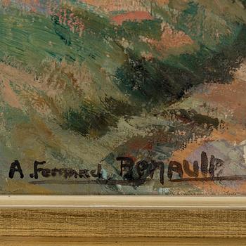 ALBERT FERNAND-RENAULT, oil on cnvas, signed.