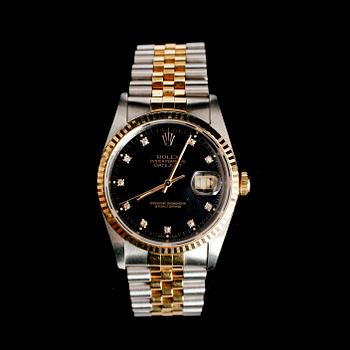 ARMBANDSUR, 18 k guld/stål, Rolex, Oyster Perpetual, Datejust.