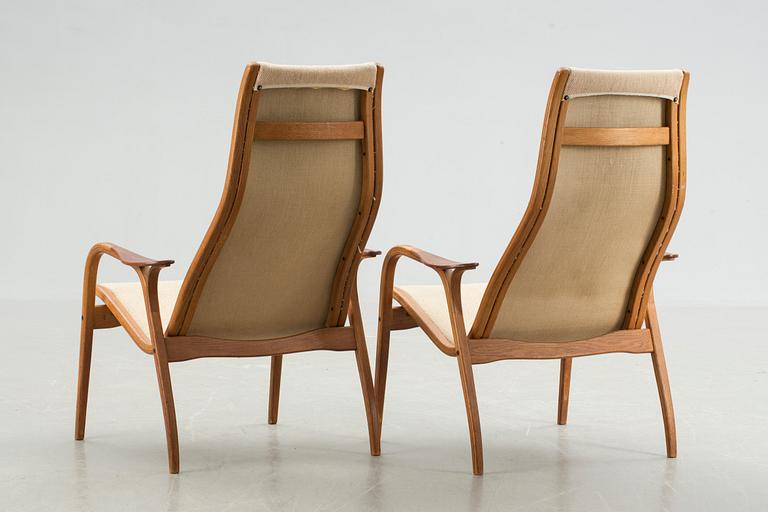 FÅTÖLJER, ett par, "Lamino", Yngve Ekström, Swedese.