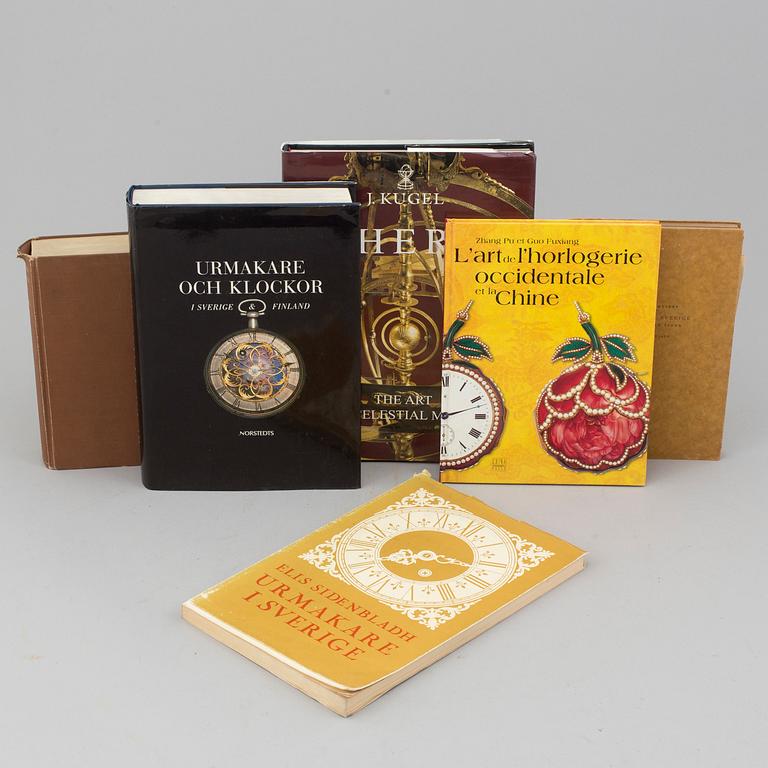 BOOKS, 6 vol. Watches/watchmakers.