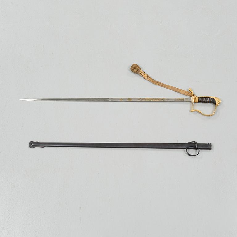 A sword for an officer at the swedish infantry, m/1899.