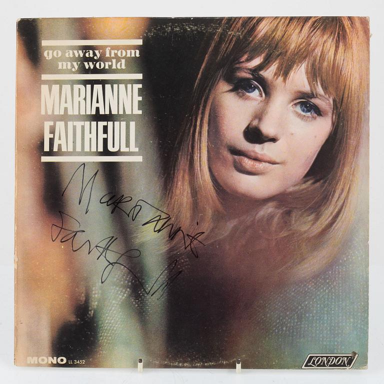 Marianne Faithfull, "Go Away From My World", LP, signed, 1965.