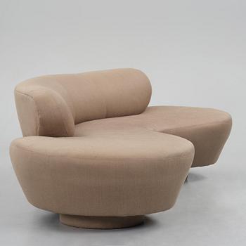 Vladimir Kagan, a "Serpentine" sofa, Directional, USA, 1970s-80s.