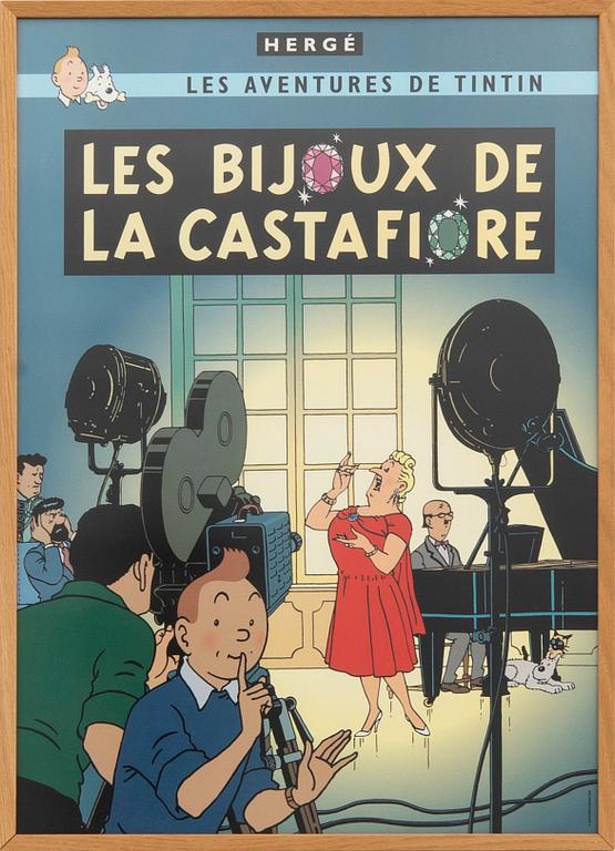 Hergé, 24 offset prints "Tintin".