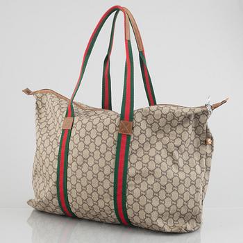 Gucci, weekend bag, "GG plus tote", vintage.