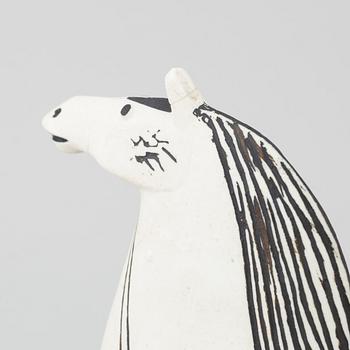 STIG LINDBERG, a "Springare" stoneware sculpture of a horse, Gustavsberg studio, Sweden 1952-72.