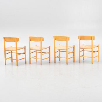 Børge Mogensen,  four 'J39' chairs, FDB Møbler, Denmark.