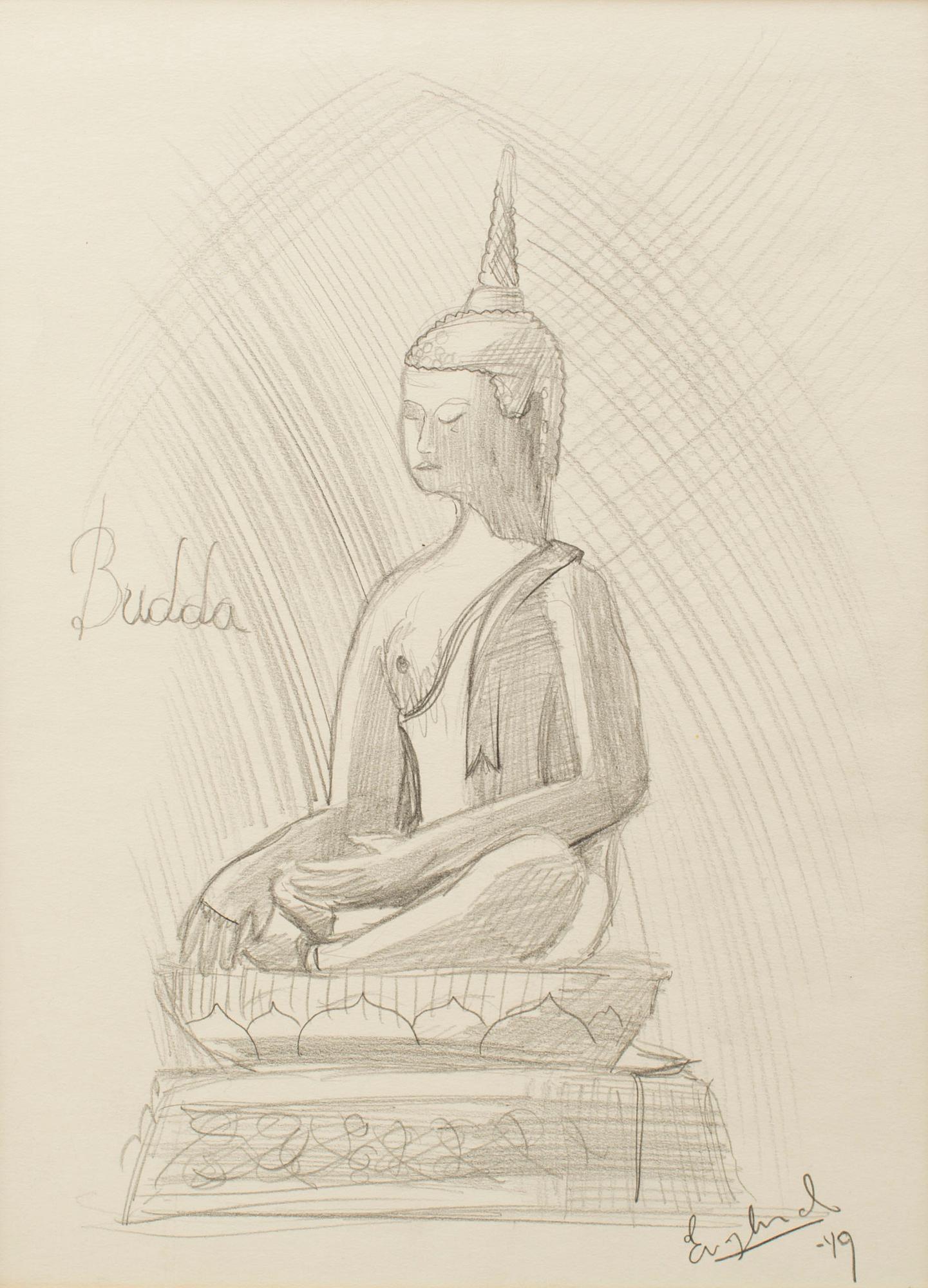LARS ENGLUND, Pencil, 2, signed and dated -49.