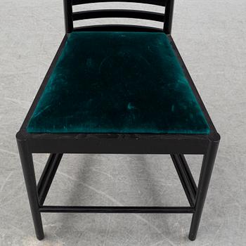 A 'Hill house 1' chair by Charles Rennie Mackintosh, for Cassina, designed 1902.