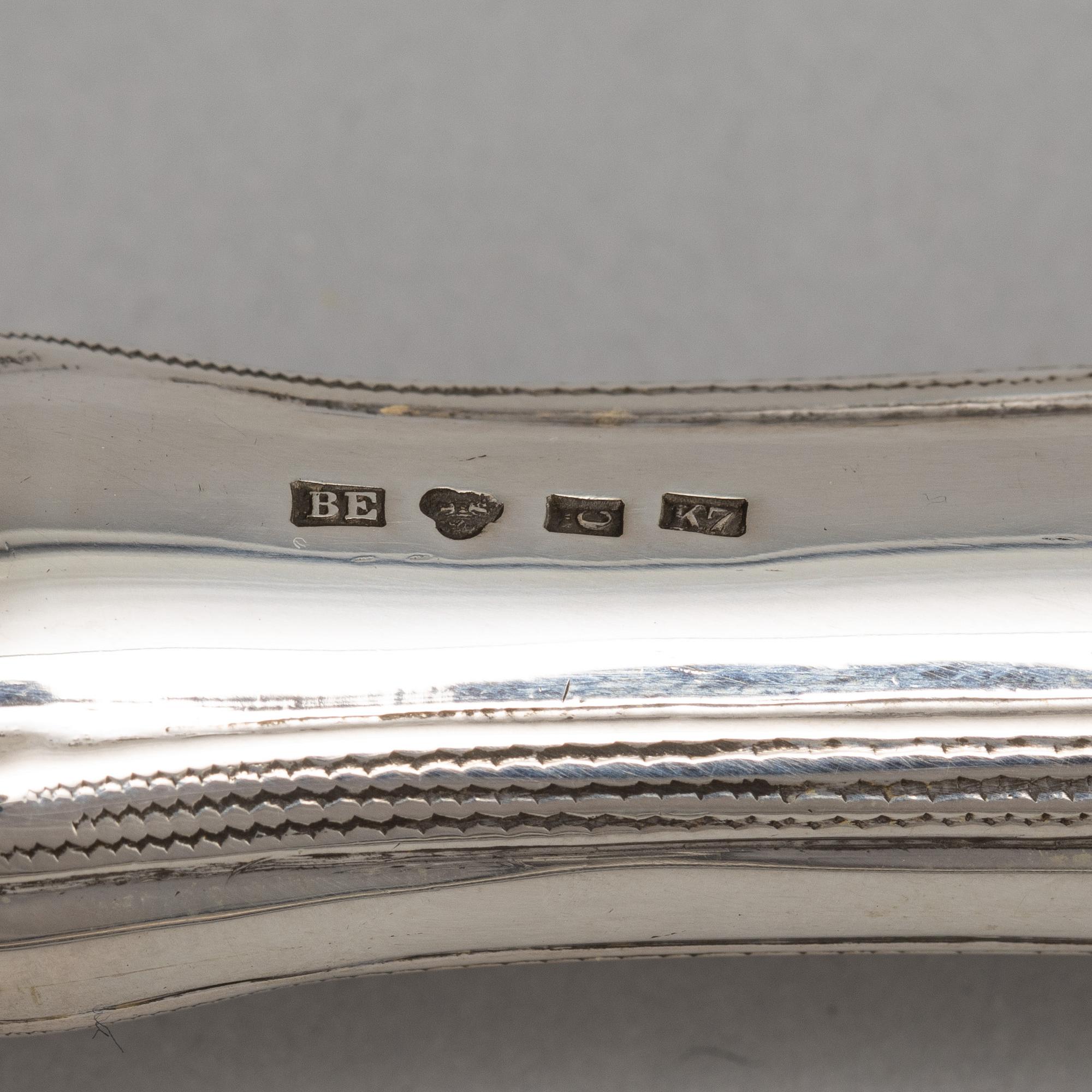 A set of Swedish Art Nouveau carving cutlery, mark of  B Erlandson, Kristianstad 1912.