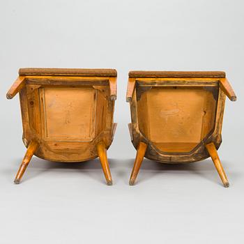 Four 1930/40s chairs.