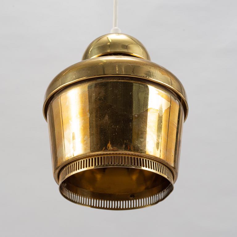 ALVAR AALTO, a brass "Golden Bell" ceiling lamp model "A 330", Valaistustyö, Finland.