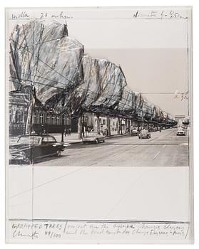 339. Christo & Jeanne-Claude, "Wrapped Trees, Project for the Avenue des Champs-Elysées, Paris" from "Five Urban Projects".