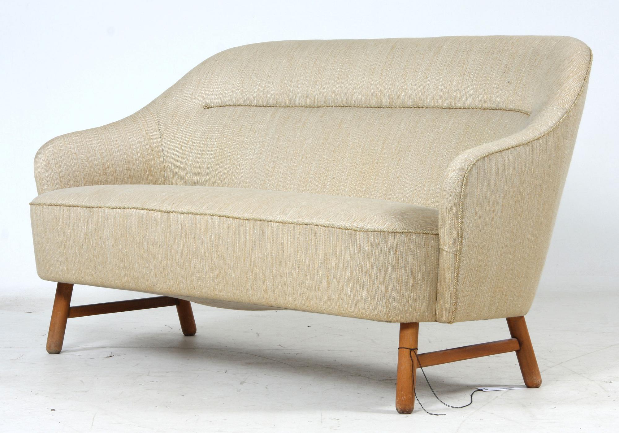 SOFFA SAMT FÅTÖLJ, 1950-tal.