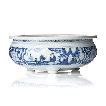 1104. Rökelsekar, porslin, Kina, 1600-tal.