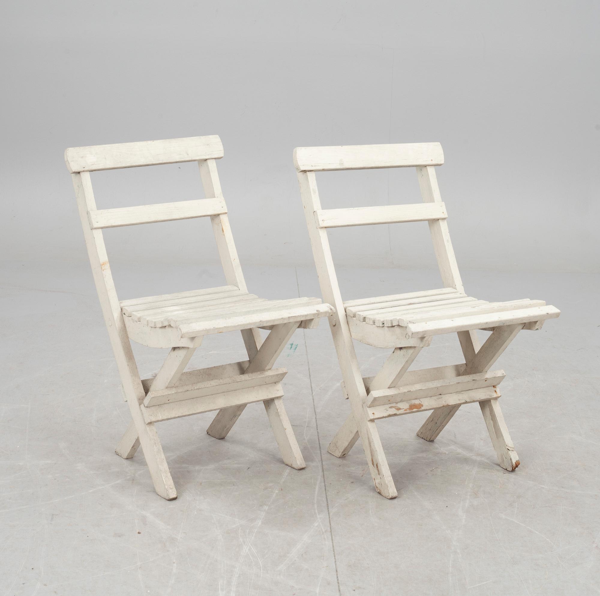 TRÄDGÅRDSMÖBLEMANG, 4 delar, 1900-talets mitt/andra hälft.