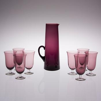 KANNA SAMT 8 VINGLAS, glas, Kumela Oy, Riihimäki.