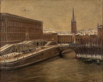 Louis Sparre, oil on canvas, signed and dated 1918.