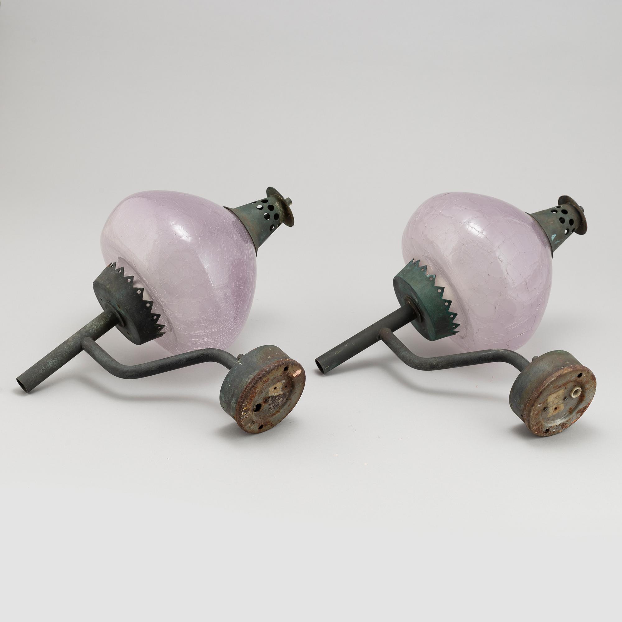 Hans-Agne Jakobsson, a pair of modell S1591 wall-lights by Hans-Agne Jakobsson AB, mid 20th Century.