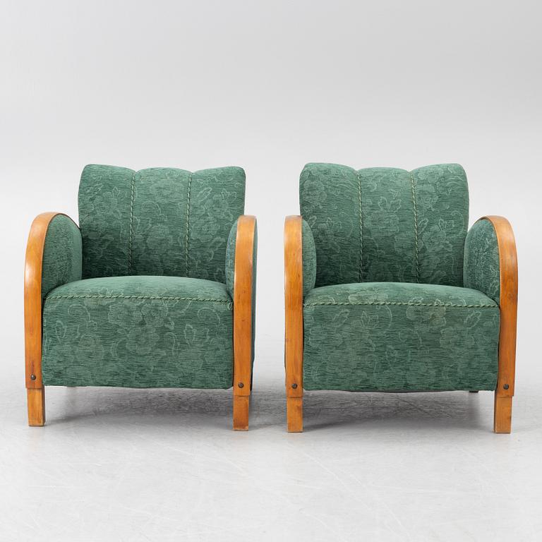 Armchairs, a pair, functionalism, 1930s.