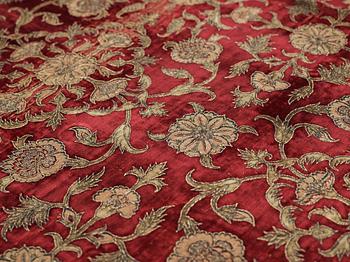 A MUGHAL SILK VELVET, India, probably the second half of the 18th century, ca 227 x 146,5 cm.