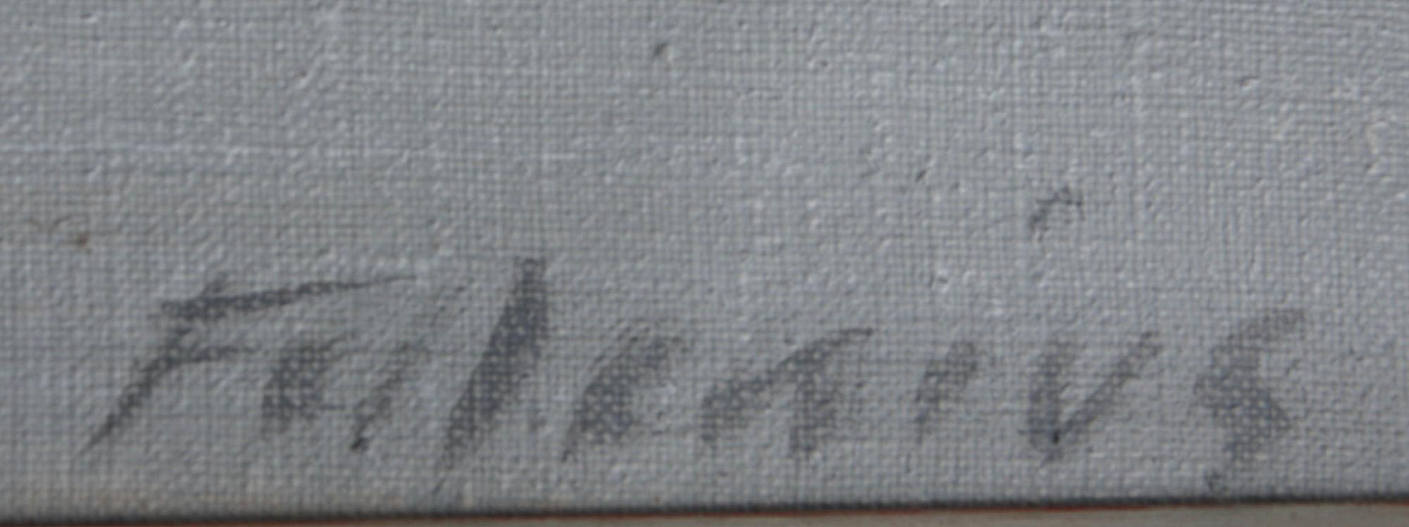 HANS BÖRJE FELLENIUS, olja på duk, sign.