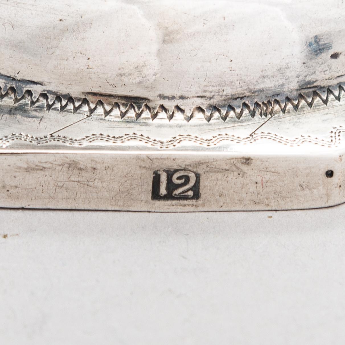 A footed silver beaker, presumably from Poland or Lithuania, around year 1800.